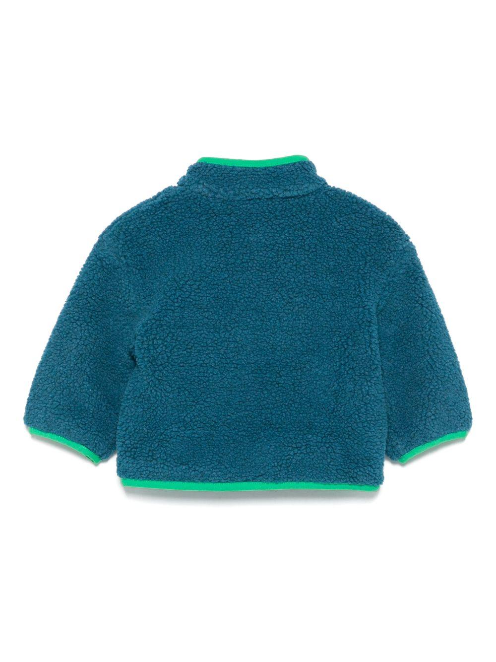 Giacca in pile per neonato Stella McCartney Kids Earth Friends blu - Rubino Kids