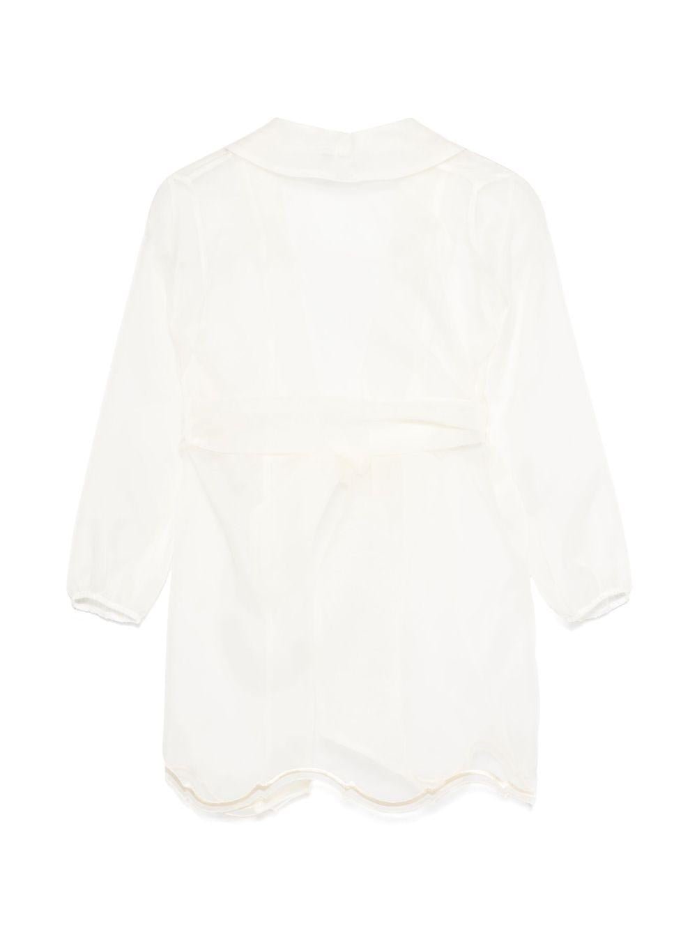 Giacca per bambina JESURUM BABY Valentina bianco con cintura - Rubino Kids