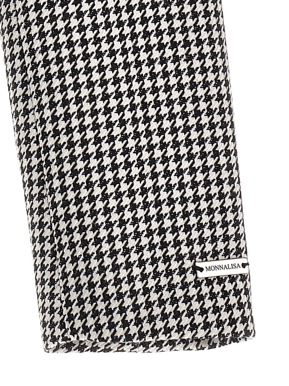 Giacca per bambina Monnalisa nero con motivo a quadri - Rubino Kids