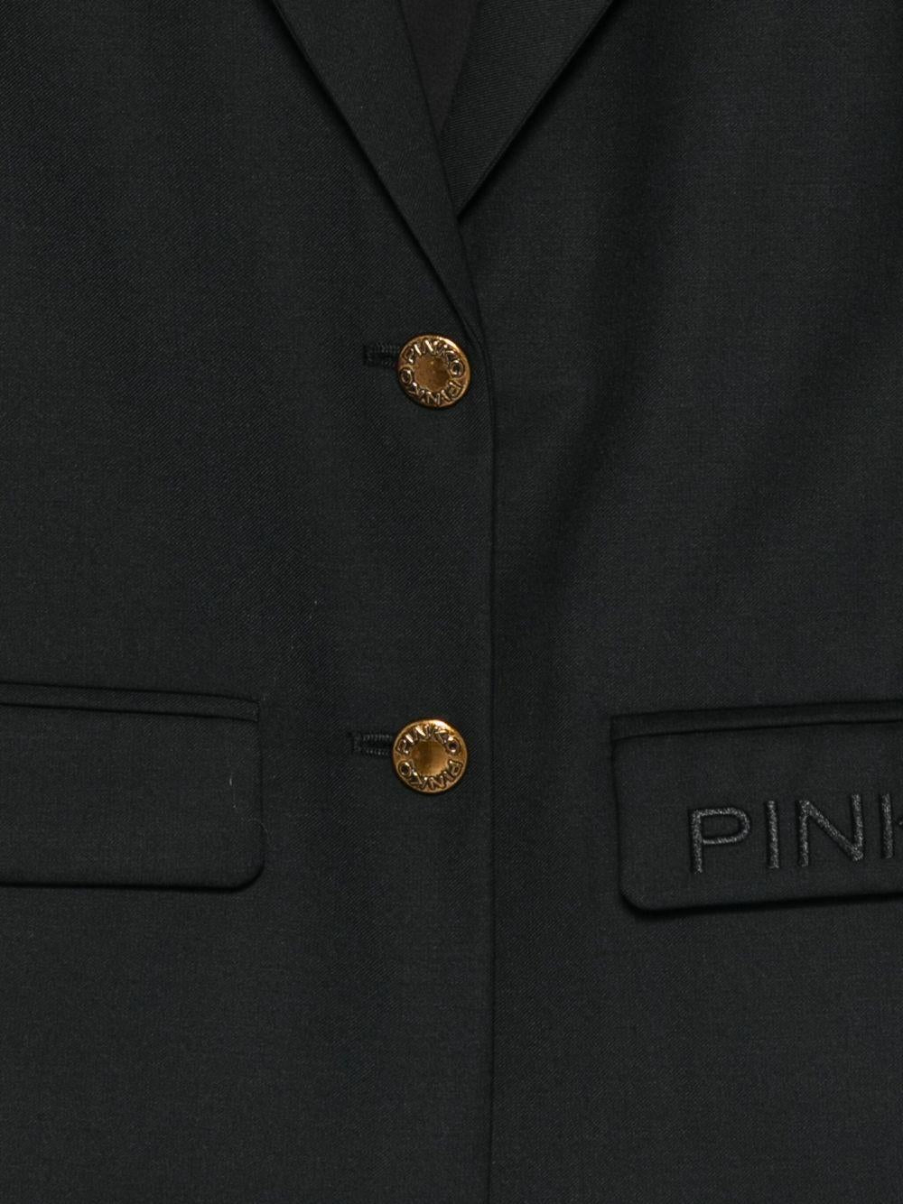 Giacca per bambina Pinko Kids nera con maniche a palloncino - Rubino Kids