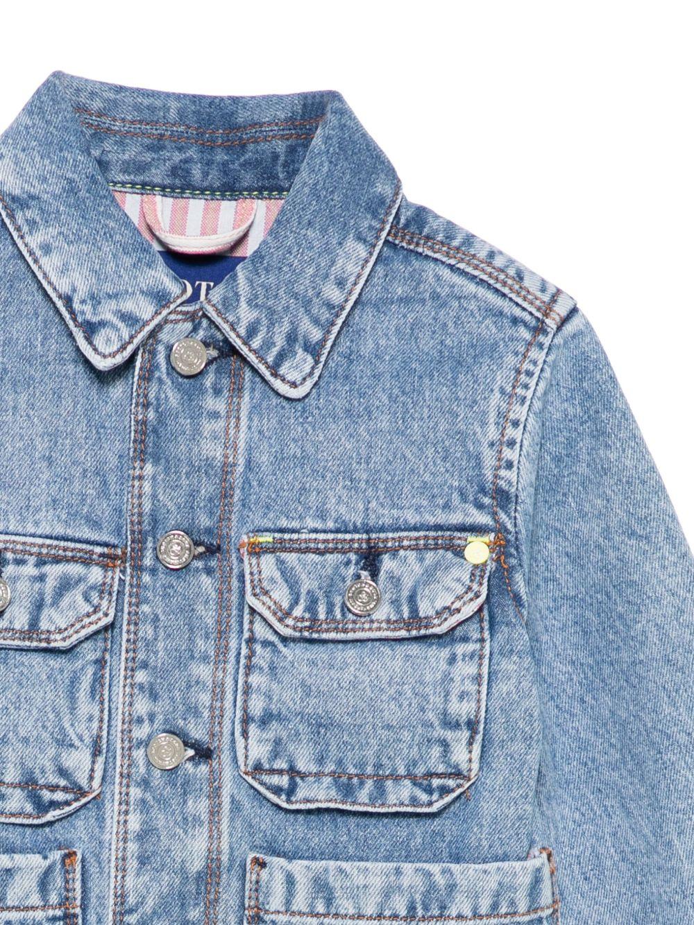 Giacca per bambina Scotch & Soda Kids in denim in cotone - Rubino Kids