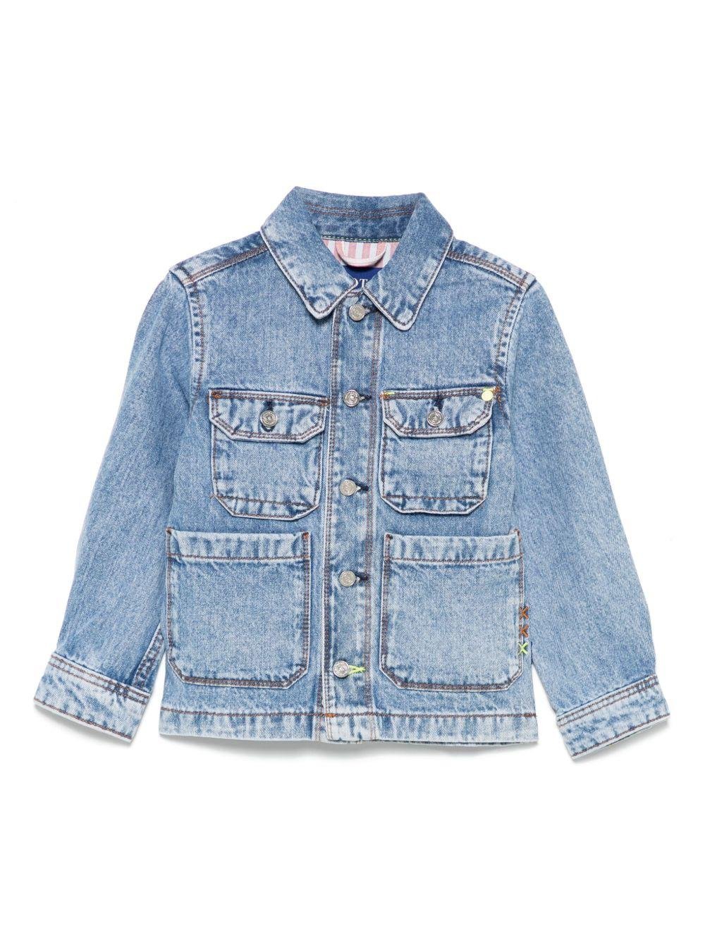Giacca per bambina Scotch & Soda Kids in denim in cotone - Rubino Kids