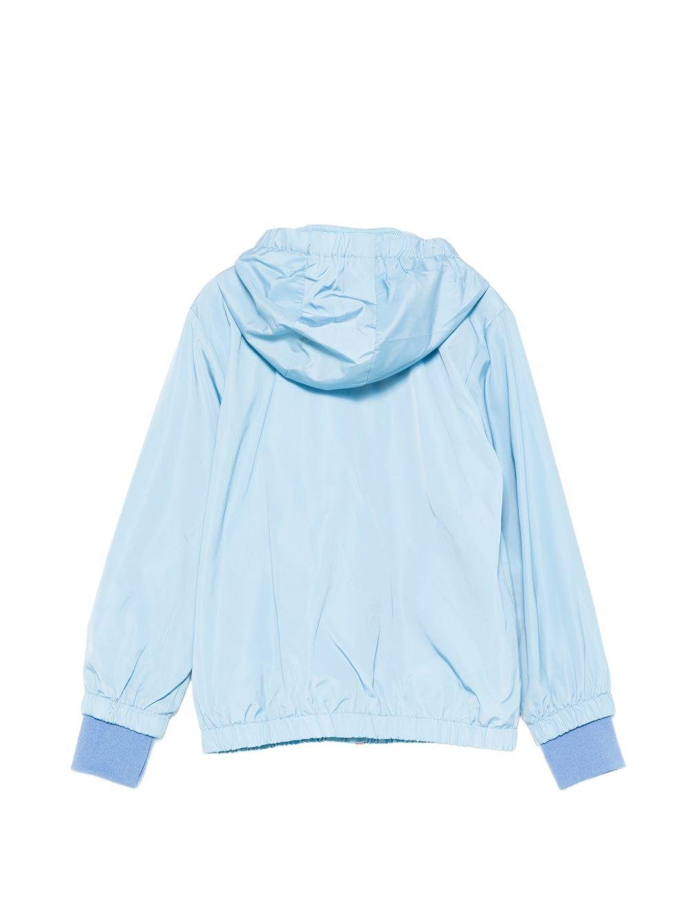 Giacca per bambina Stella McCartney Kids azzurro con cappuccio - Rubino Kids