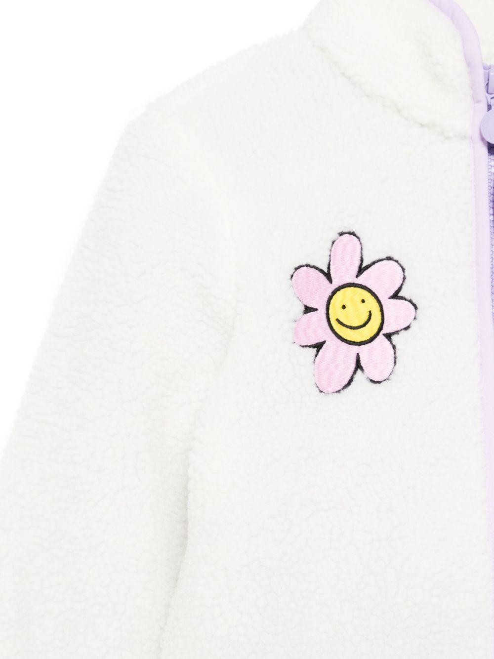 Giacca per bambina Stella McCartney Kids bianco con ricamo - Rubino Kids