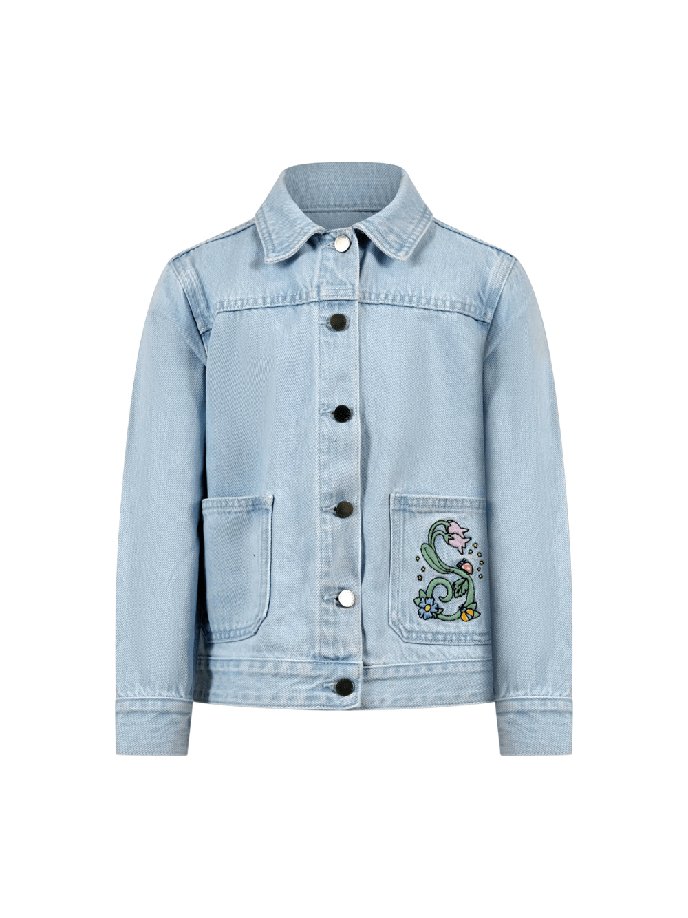 Giacca per bambina Stella McCartney Kids denim con stampa logo - Rubino Kids
