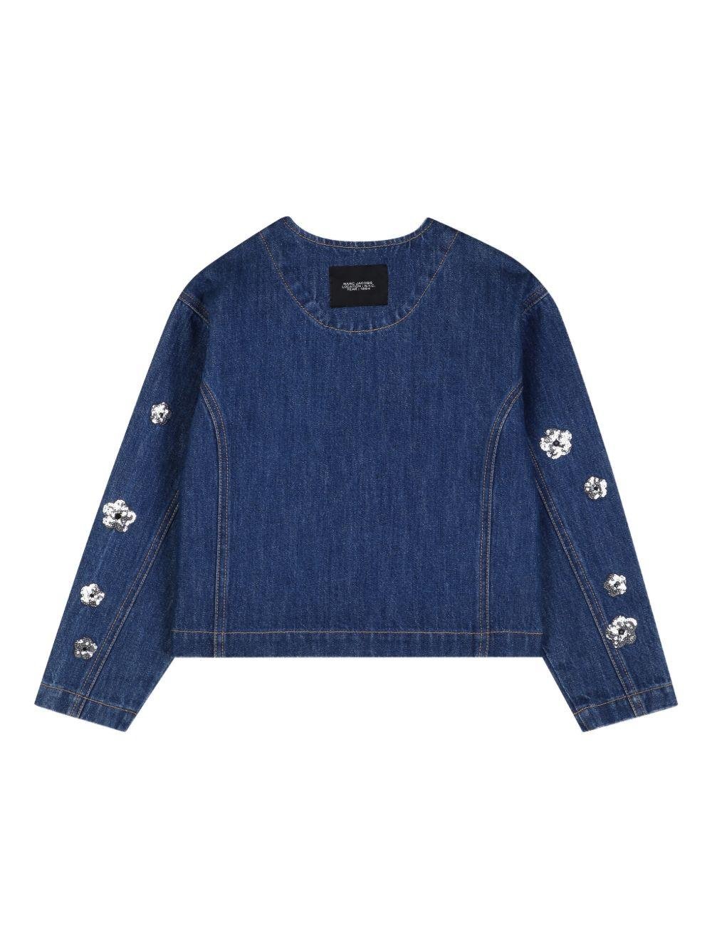 Giacca per bambina The Marc Jacobs Kids blu denim - Rubino Kids