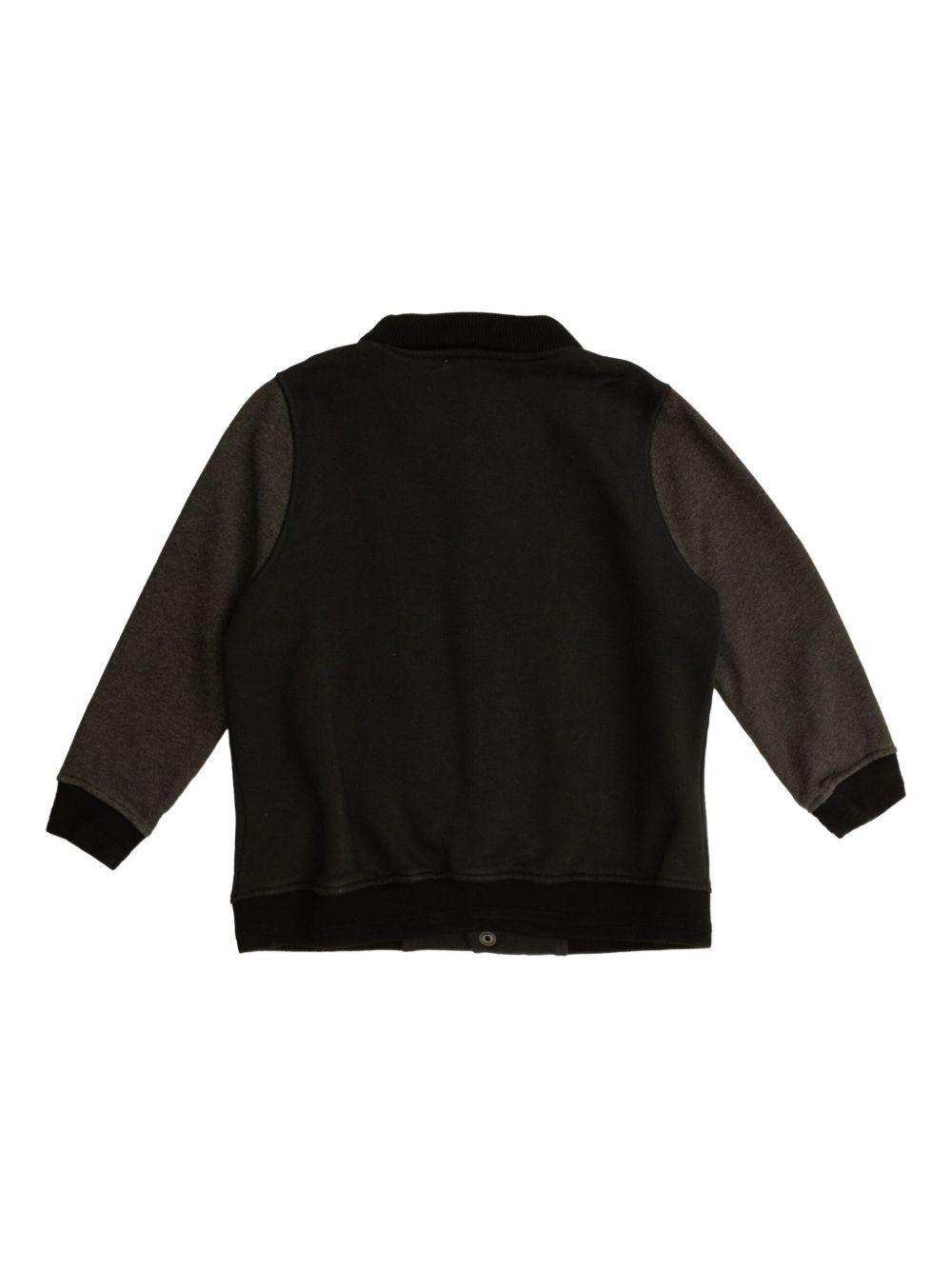 Giacca per bambino Bonpoint bomber nero con logo ricamato - Rubino Kids