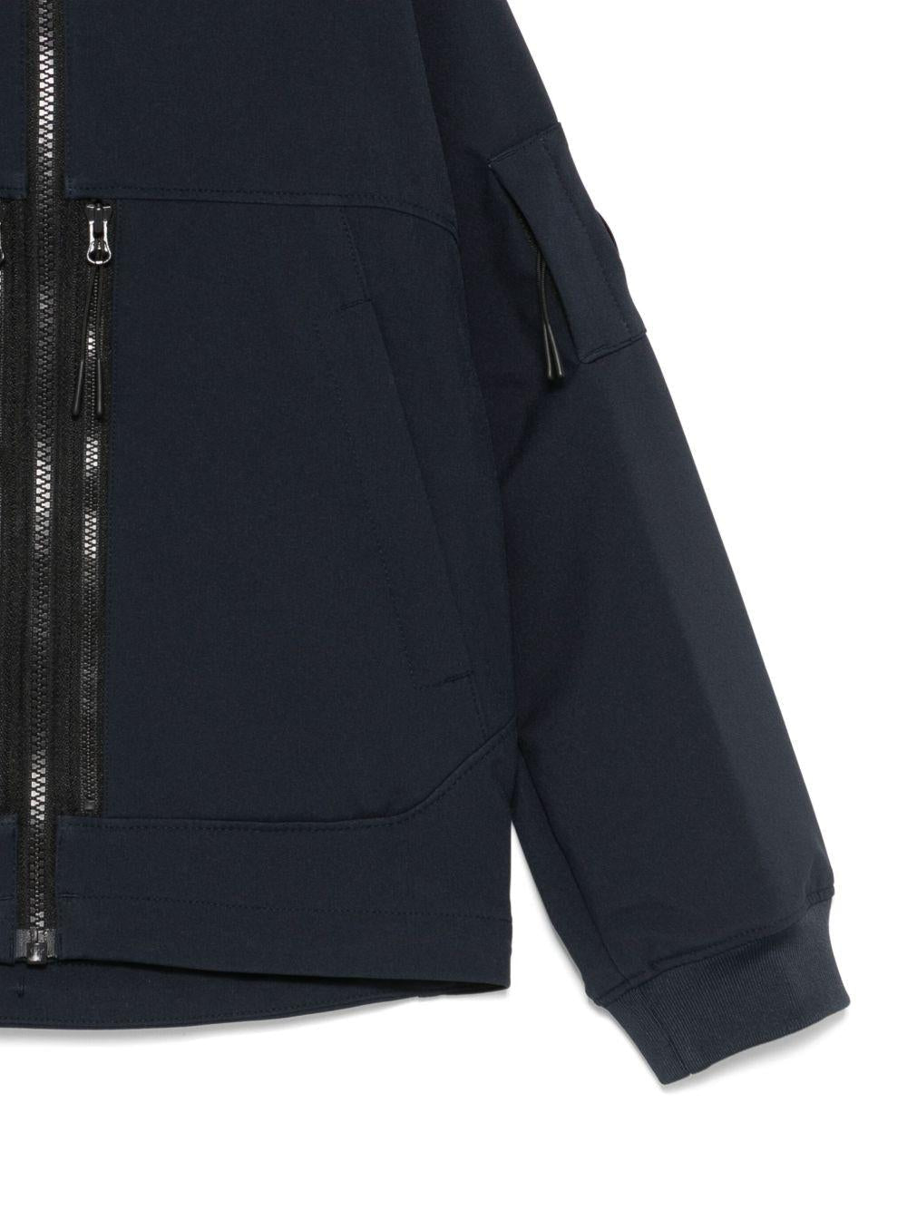 Giacca per bambino C.P. Company Kids blu con applicazione - Rubino Kids