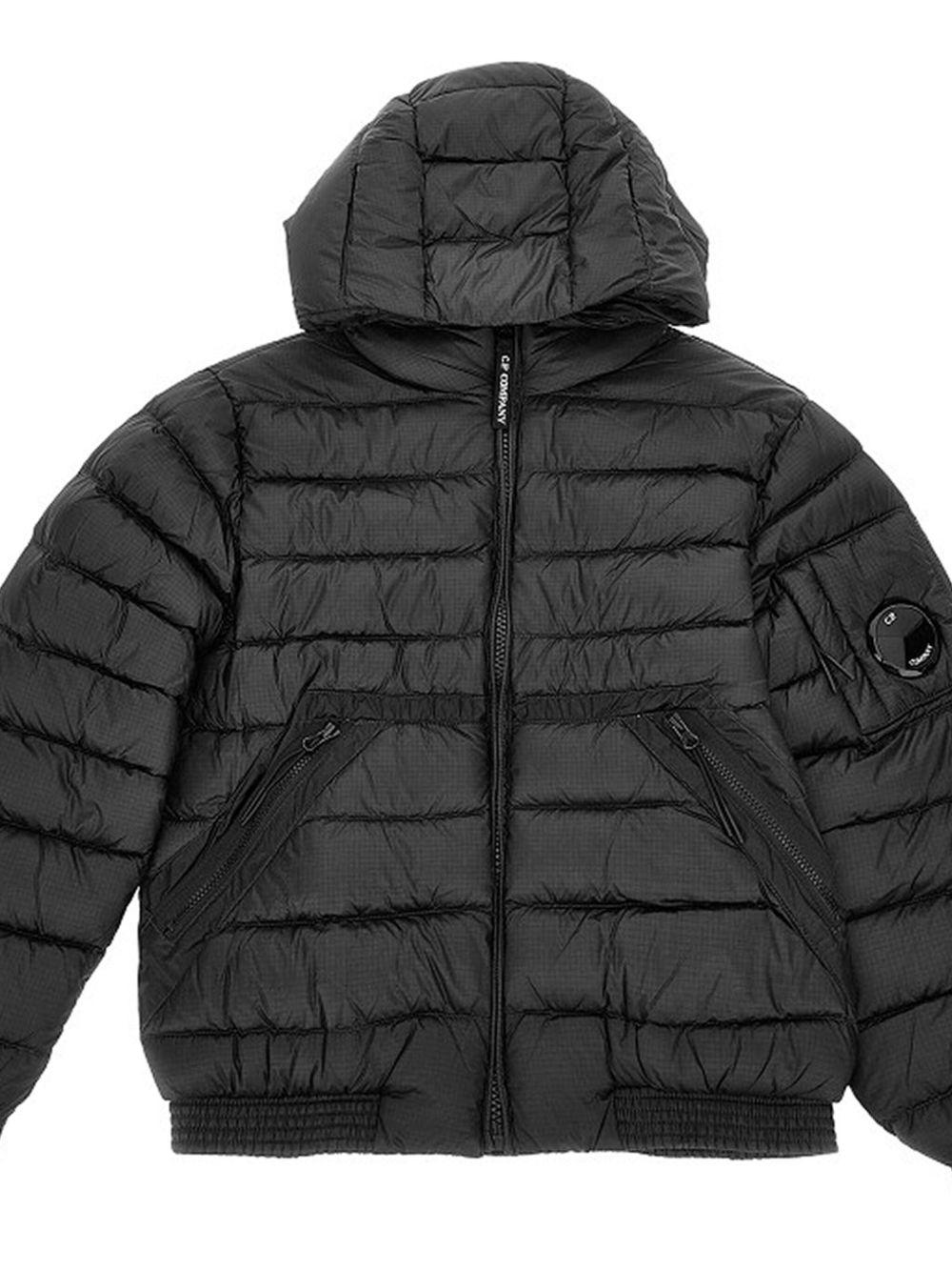 Giacca per bambino C.P. Company Kids nero con cappuccio - Rubino Kids