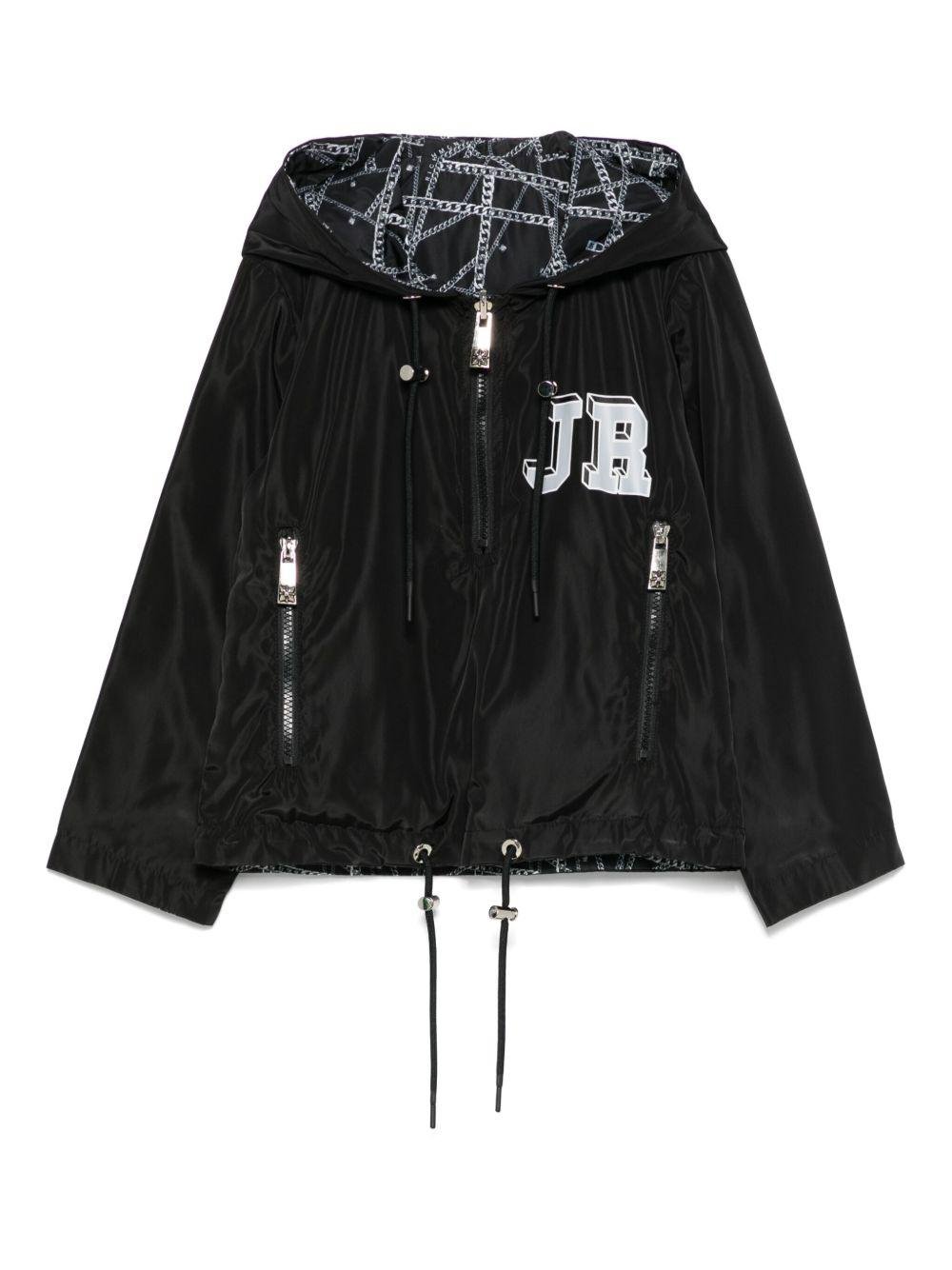 Giacca per bambino John Richmond Junior Richmond Chains nero con design reversibile - Rubino Kids