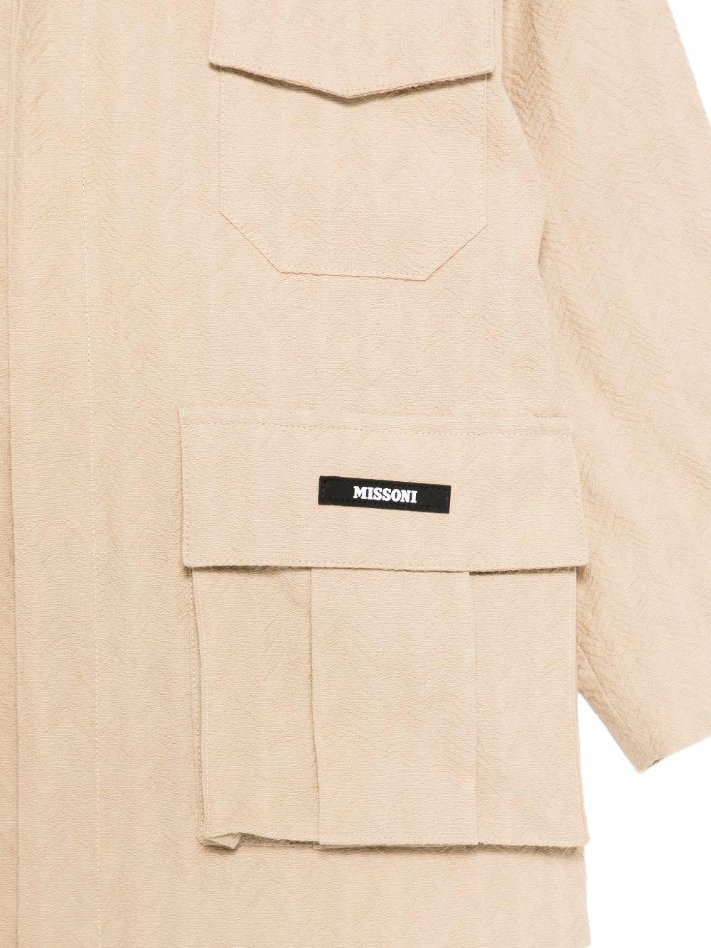 Giacca per bambino Missoni Kids beige con tasche - Rubino Kids