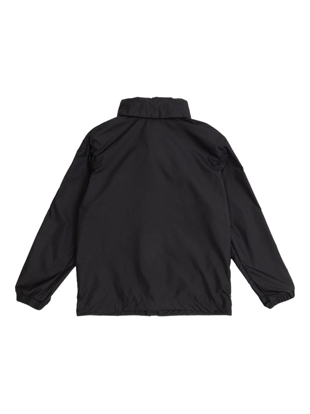 Giacca per bambino Moncler Enfant nero con applicazione - Rubino Kids