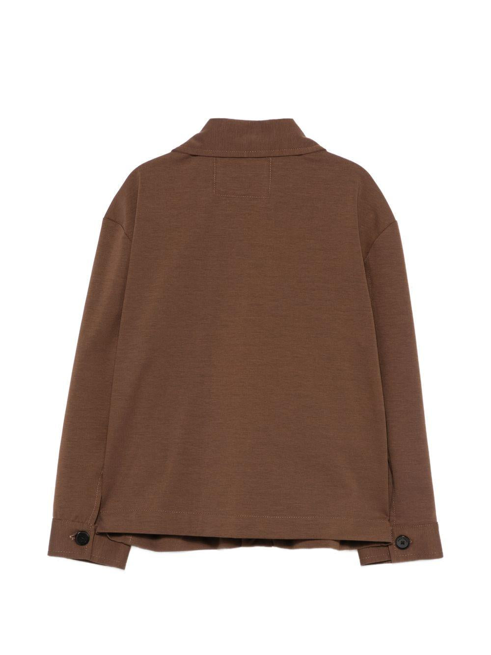 Giacca per bambino Paolo Pecora Kids caffè con bottoni - Rubino Kids