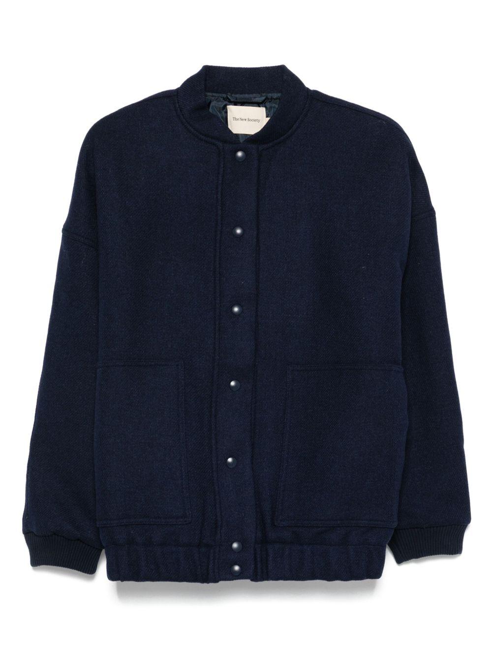 Giacca per donna The New Society blu con due tasche applicate - Rubino Kids