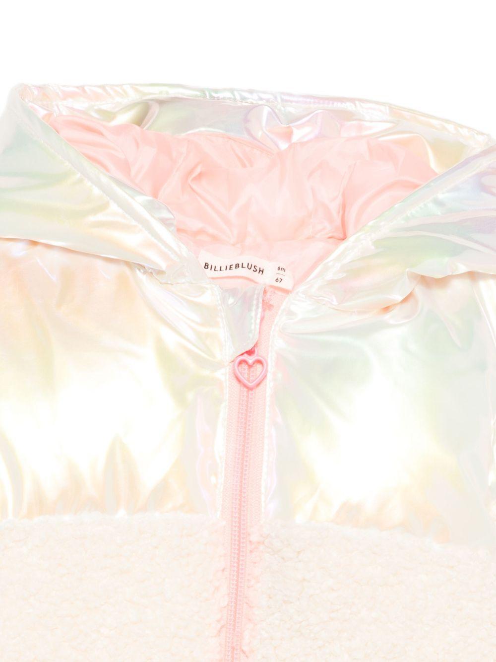 Giacca per neonata Billieblush bianco imbottita iridescente - Rubino Kids
