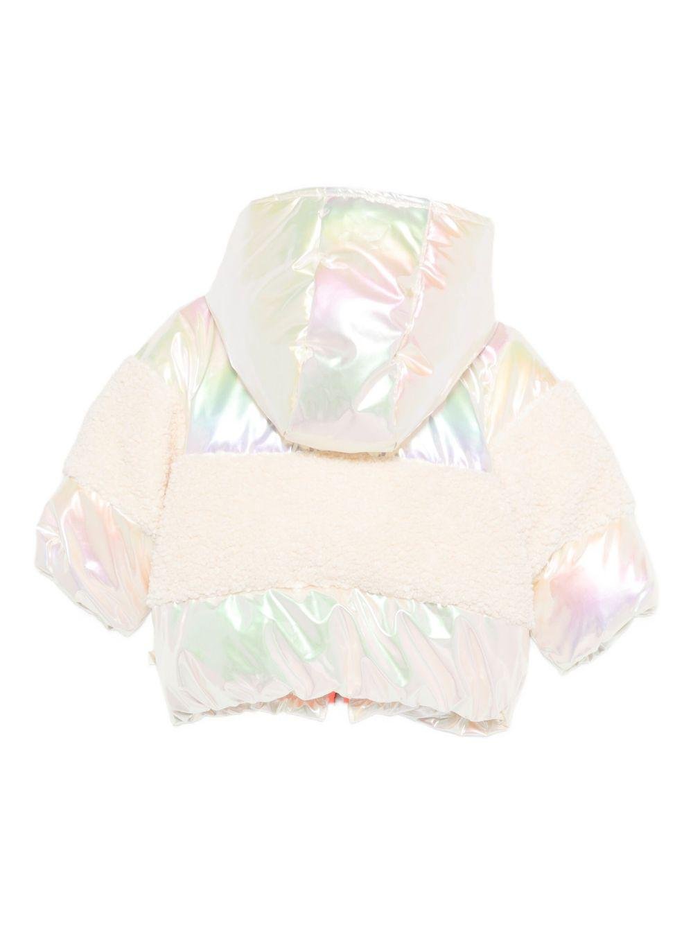 Giacca per neonata Billieblush bianco imbottita iridescente - Rubino Kids
