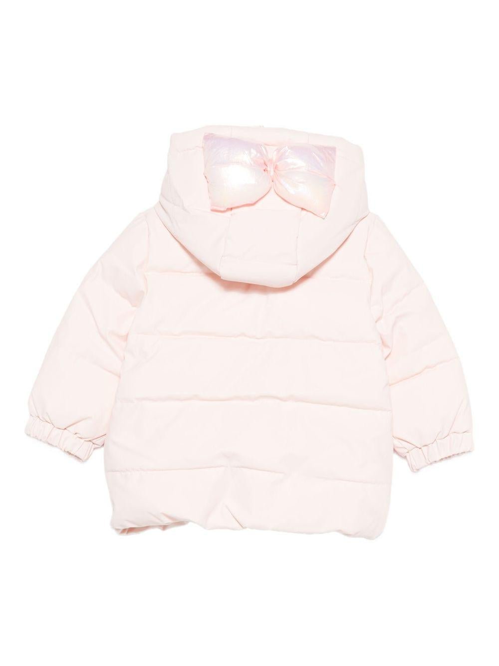 Giacca per neonata Billieblush rosa imbottita con logo patch - Rubino Kids