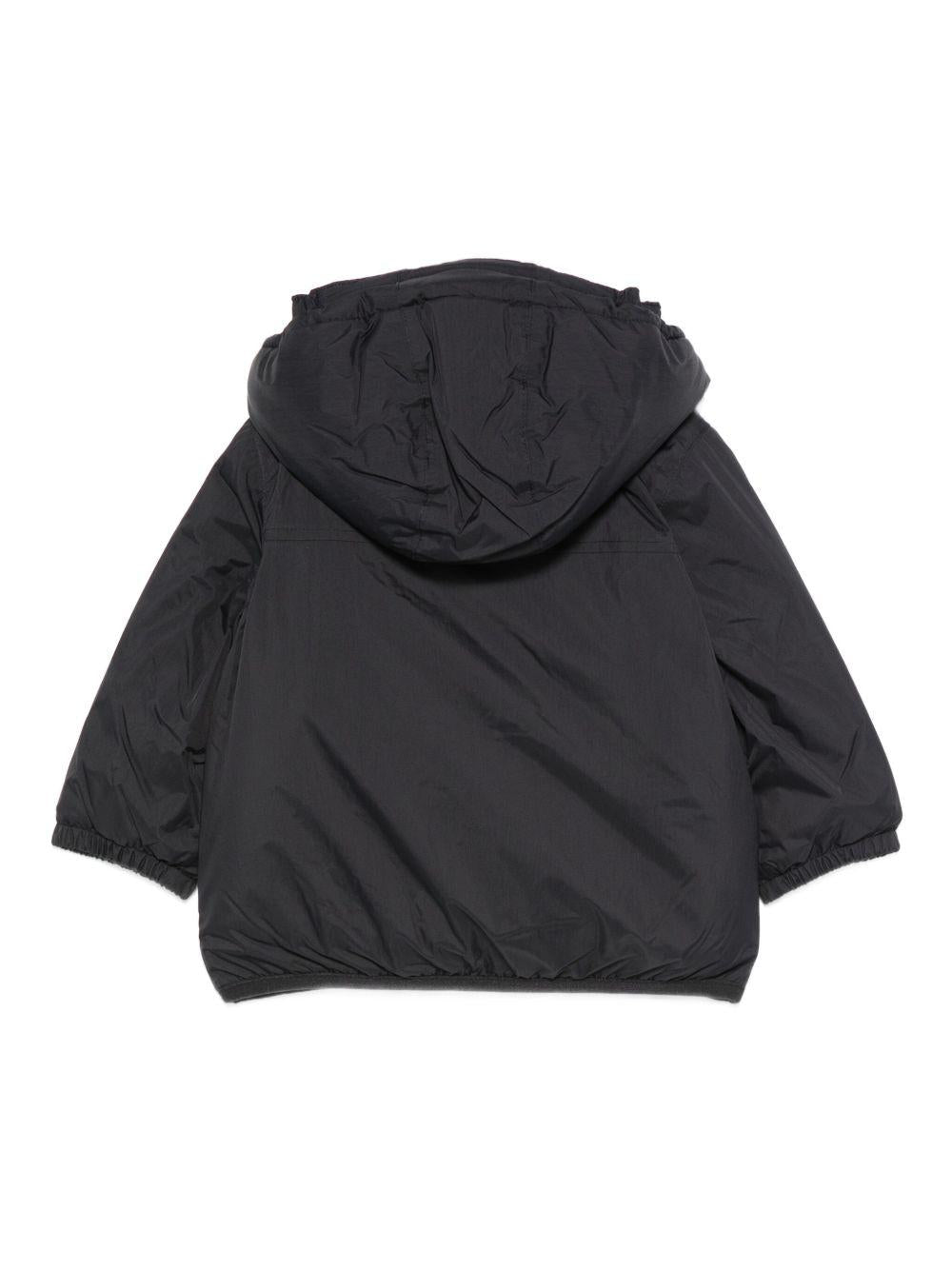 Giacca per neonati K - Way Kids blu con cappuccio e zip frontale - Rubino Kids