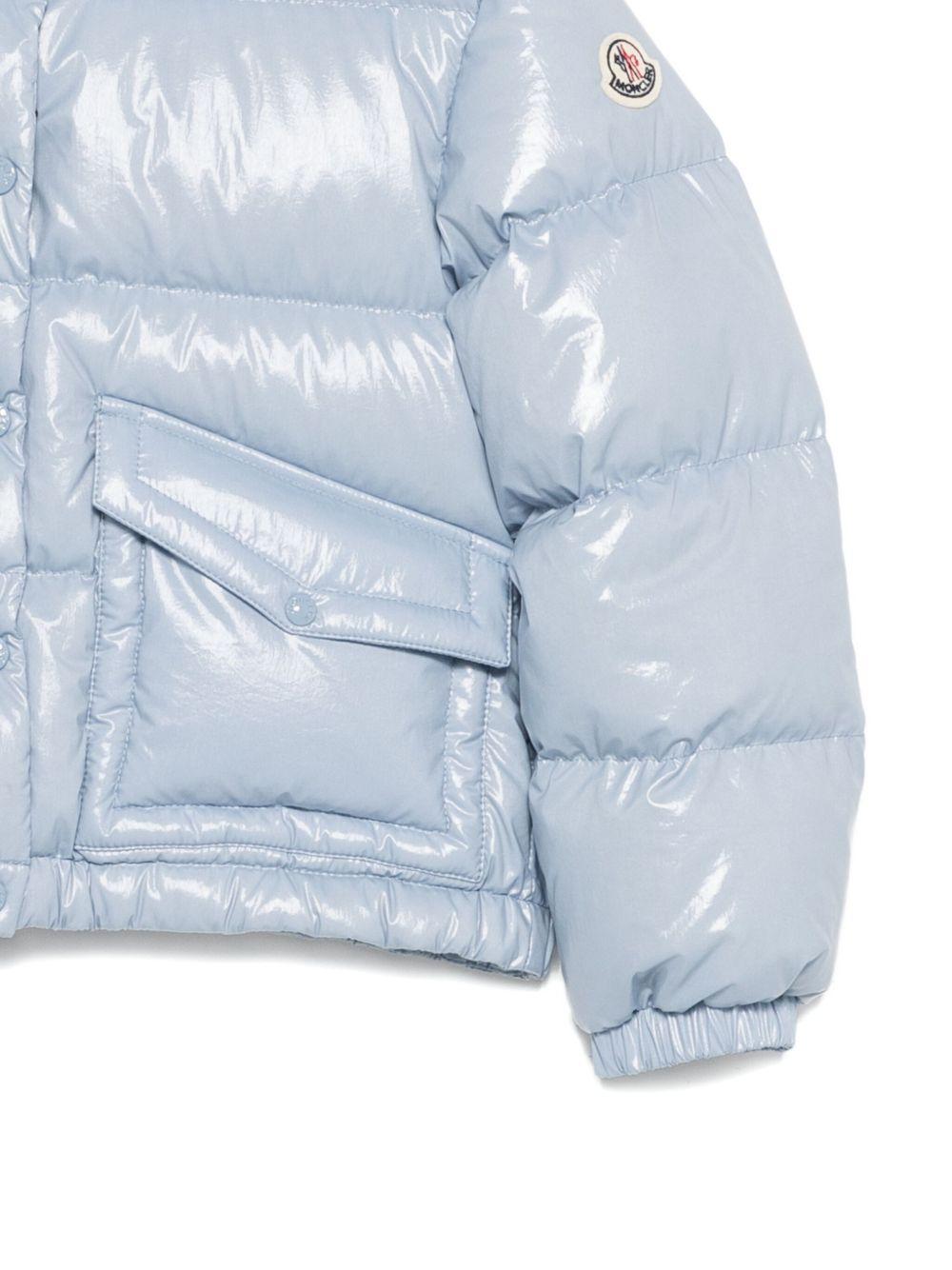 Giacca Puivert per bambina Moncler Enfant azzurro trapuntata - Rubino Kids