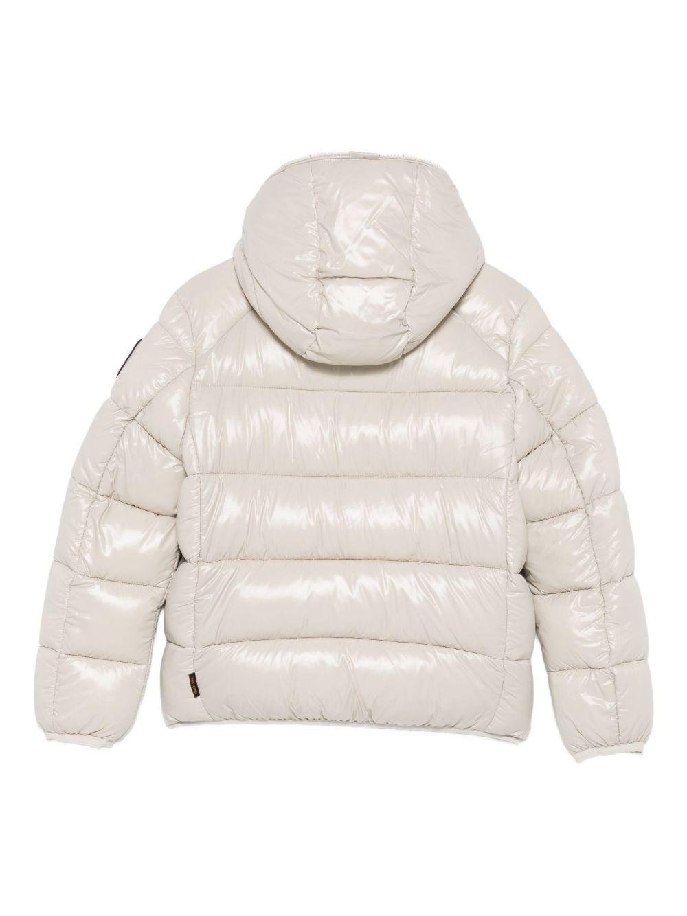 Giacca trapuntata per bambino Save The Duck Kids beige con cappuccio - Rubino Kids