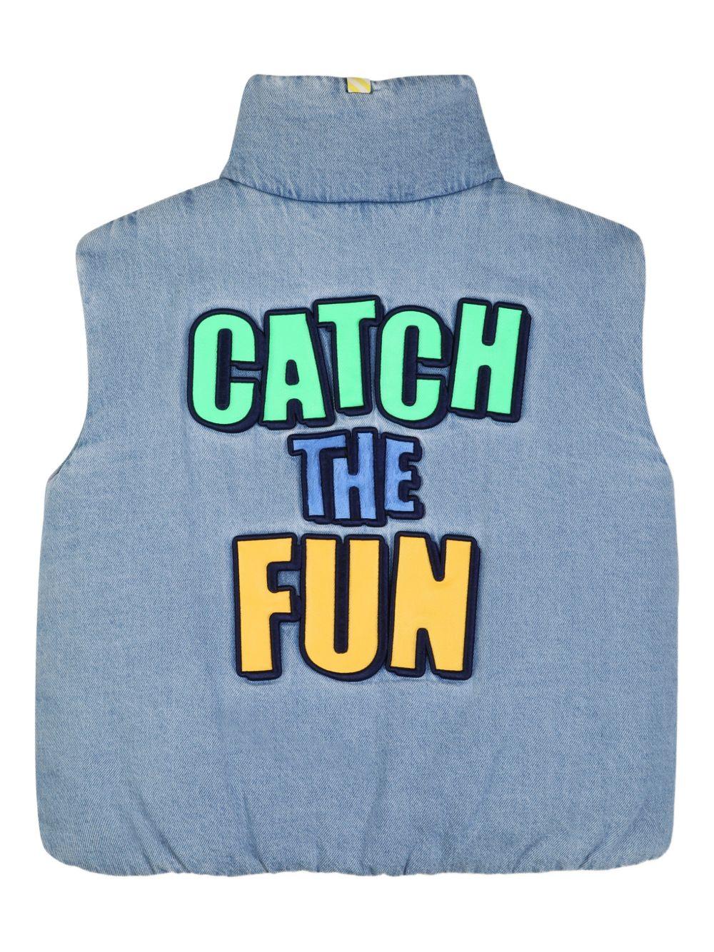 Gilet imbottito per bambino Billieblush blu con zip - Rubino Kids