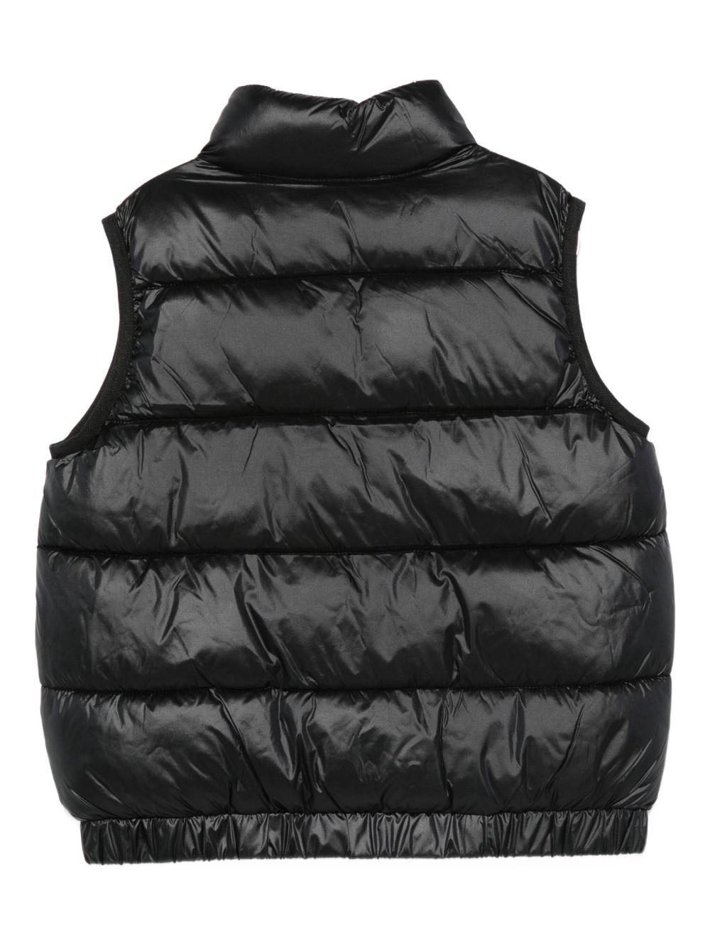 Gilet per bambino Moschino Kids nero con design trapuntato - Rubino Kids