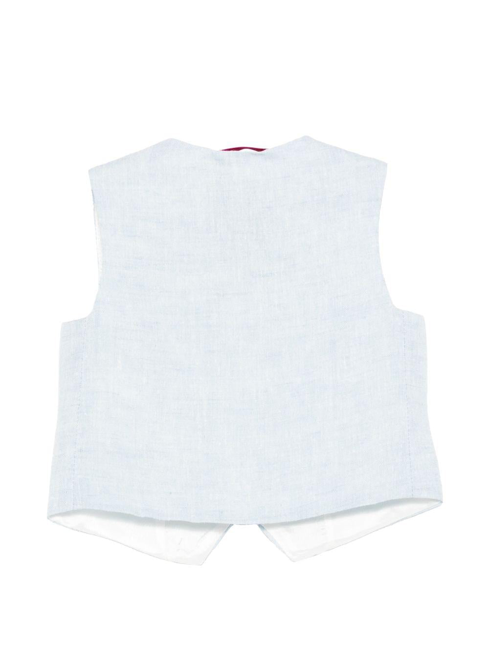 Gilet per neonato Fay Kids azzurro con scollo a V - Rubino Kids