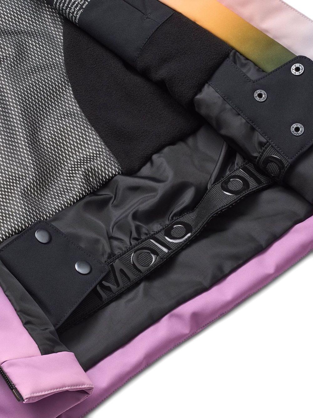 Giubbini per bambina Molo rosa con stampa arcobaleno - Rubino Kids