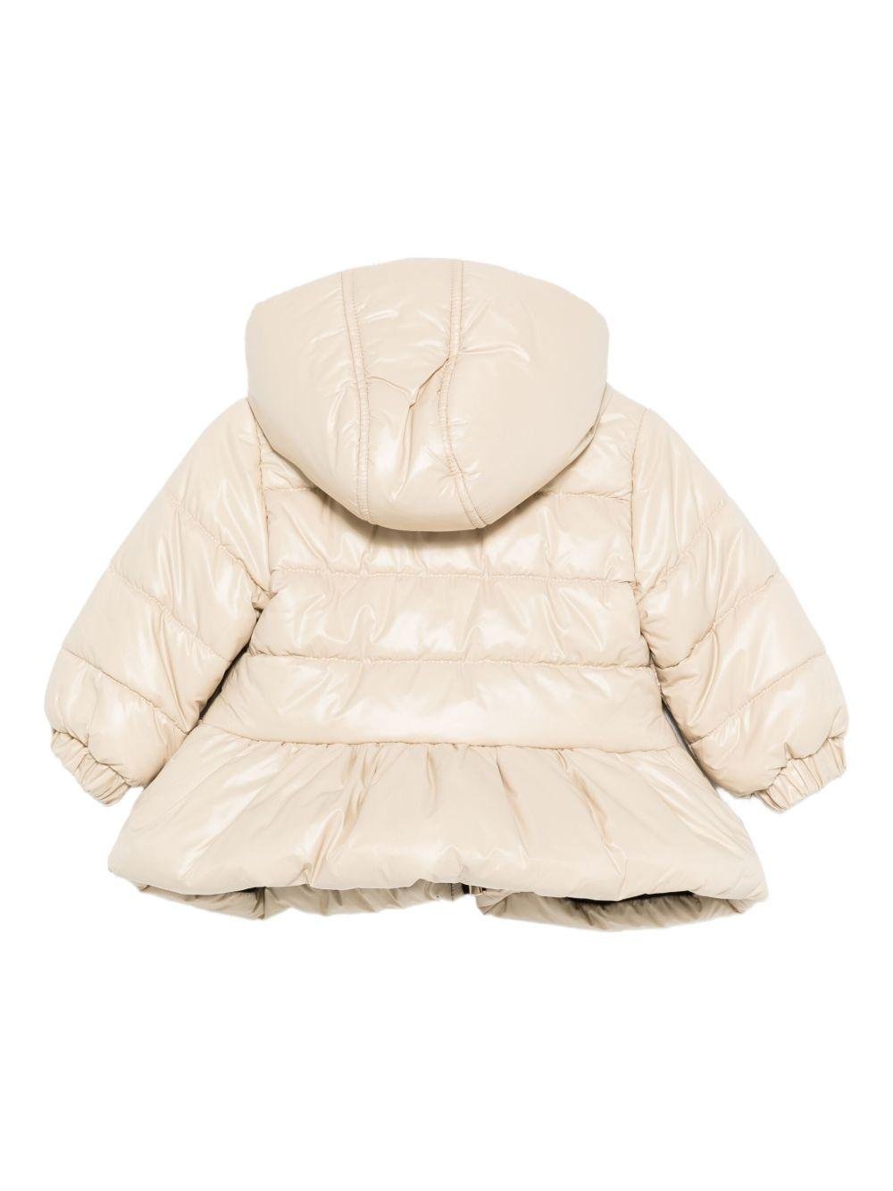 Giubbini per neonata Balmain Kids beige con cappuccio - Rubino Kids