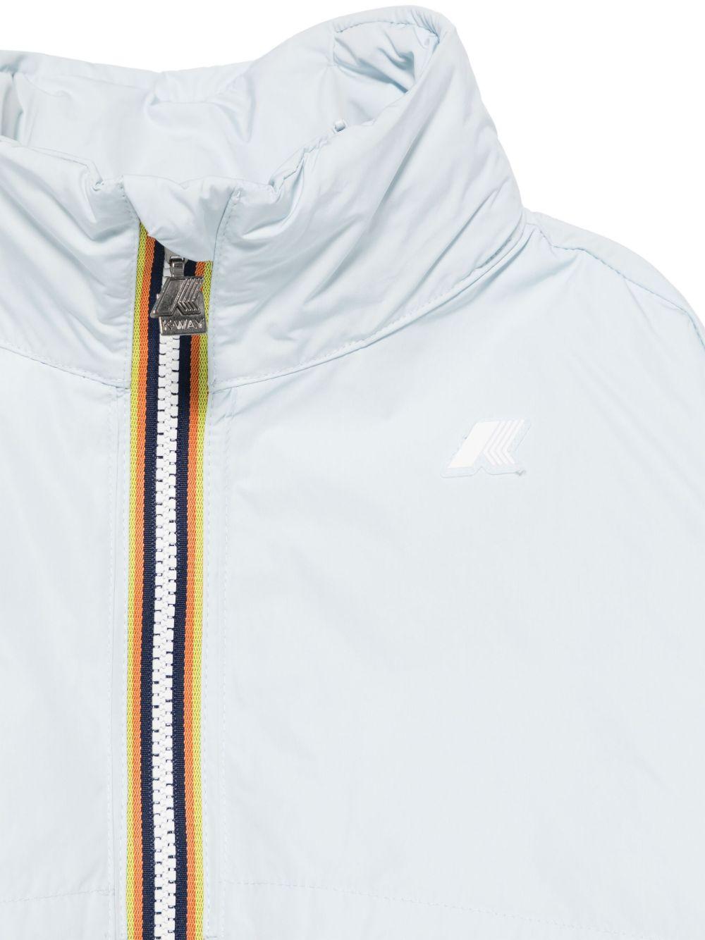 Giubbino Aubette per bambino K Way Kids celeste con pattina frangivento - Rubino Kids