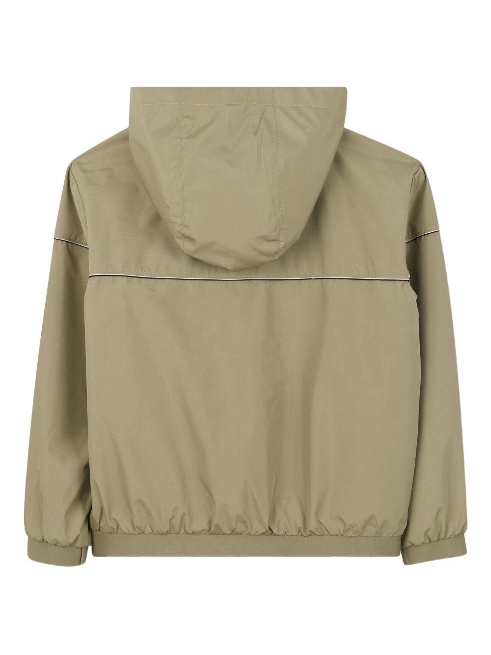 Giubbino da bambino Boss Kids beige con cappuccio e zip - Rubino Kids