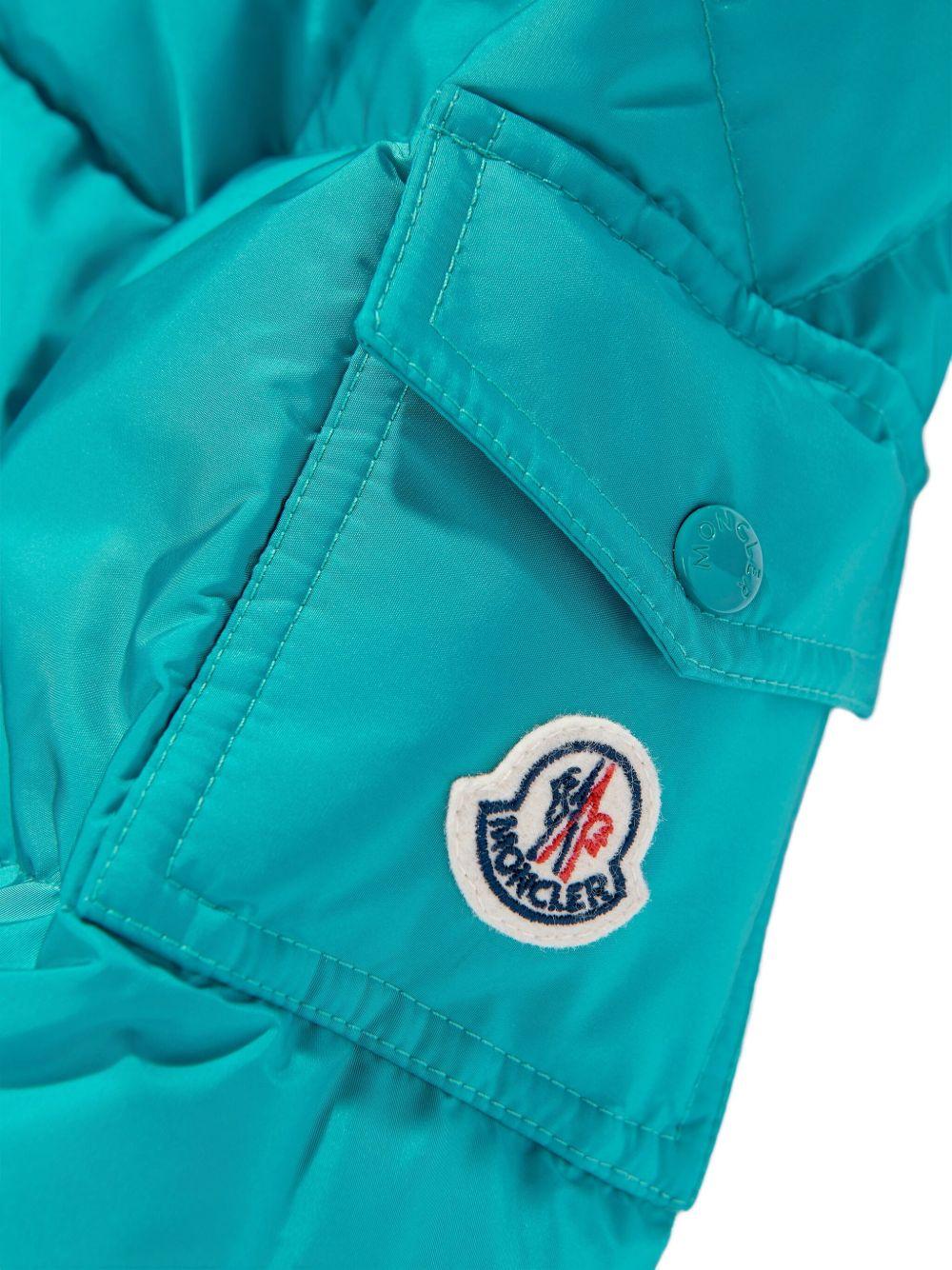 Giubbino Eranu per bambino Moncler Enfant blu con design trapuntato - Rubino Kids
