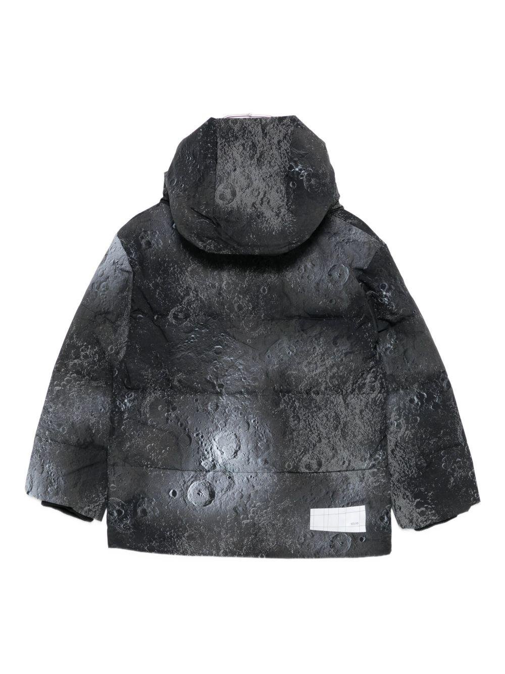 Giubbino Hilo per bambino Molo nero con stampa all - over - Rubino Kids