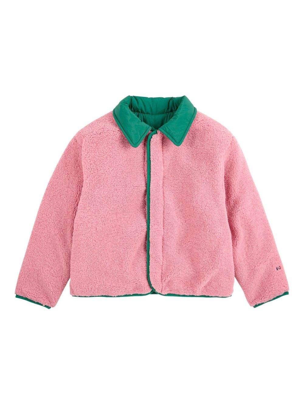 Giubbino per bambina Bobo Choses verde con motivo Clover - Rubino Kids