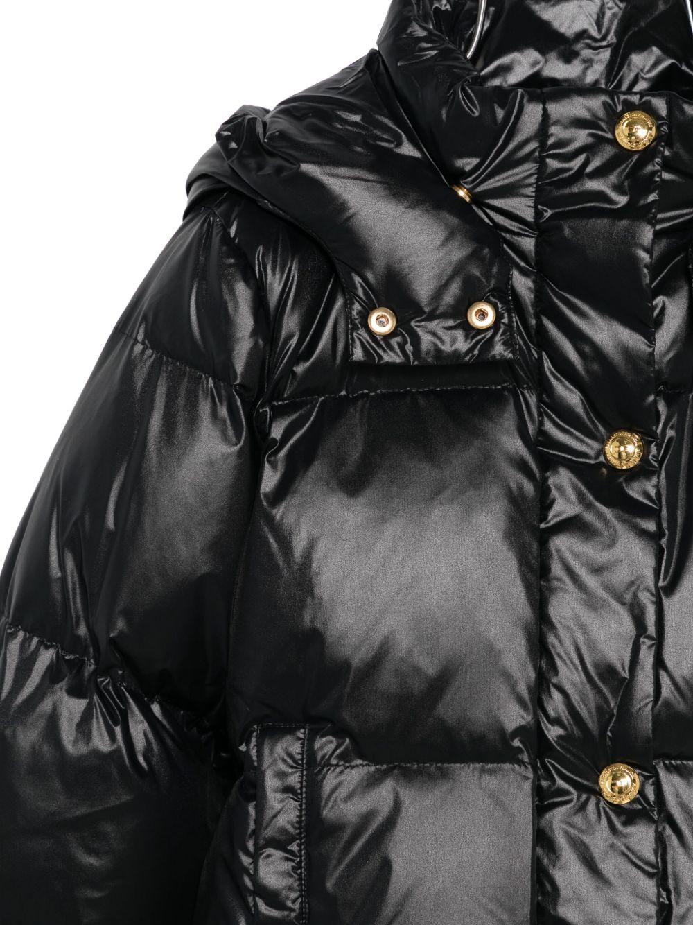 Giubbino per bambina Elisabetta Franchi La Mia Bambina nero con maniche a palloncino - Rubino Kids