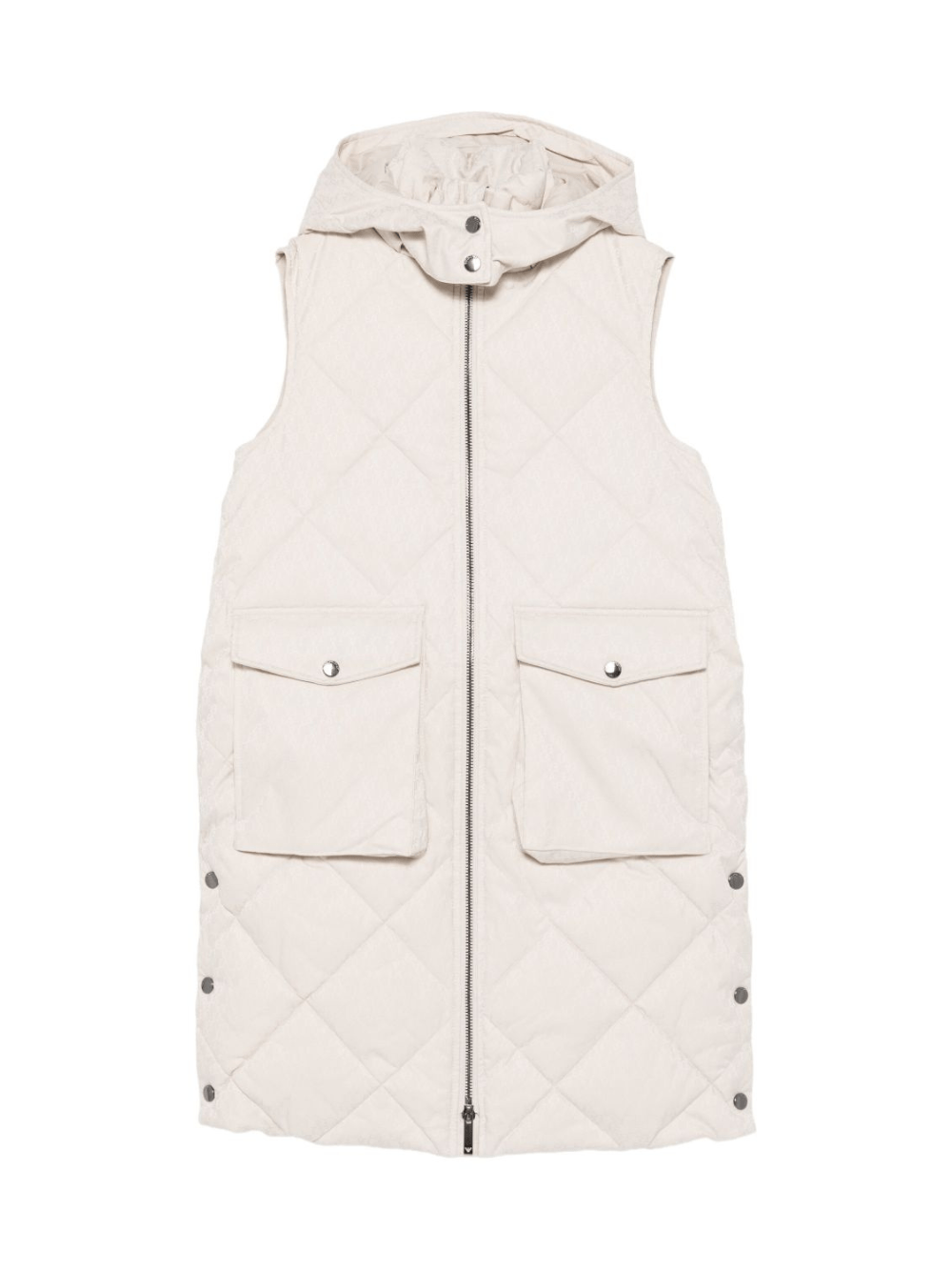 Giubbino per bambina Emporio Armani Kids beige con motivo trapuntato - Rubino Kids