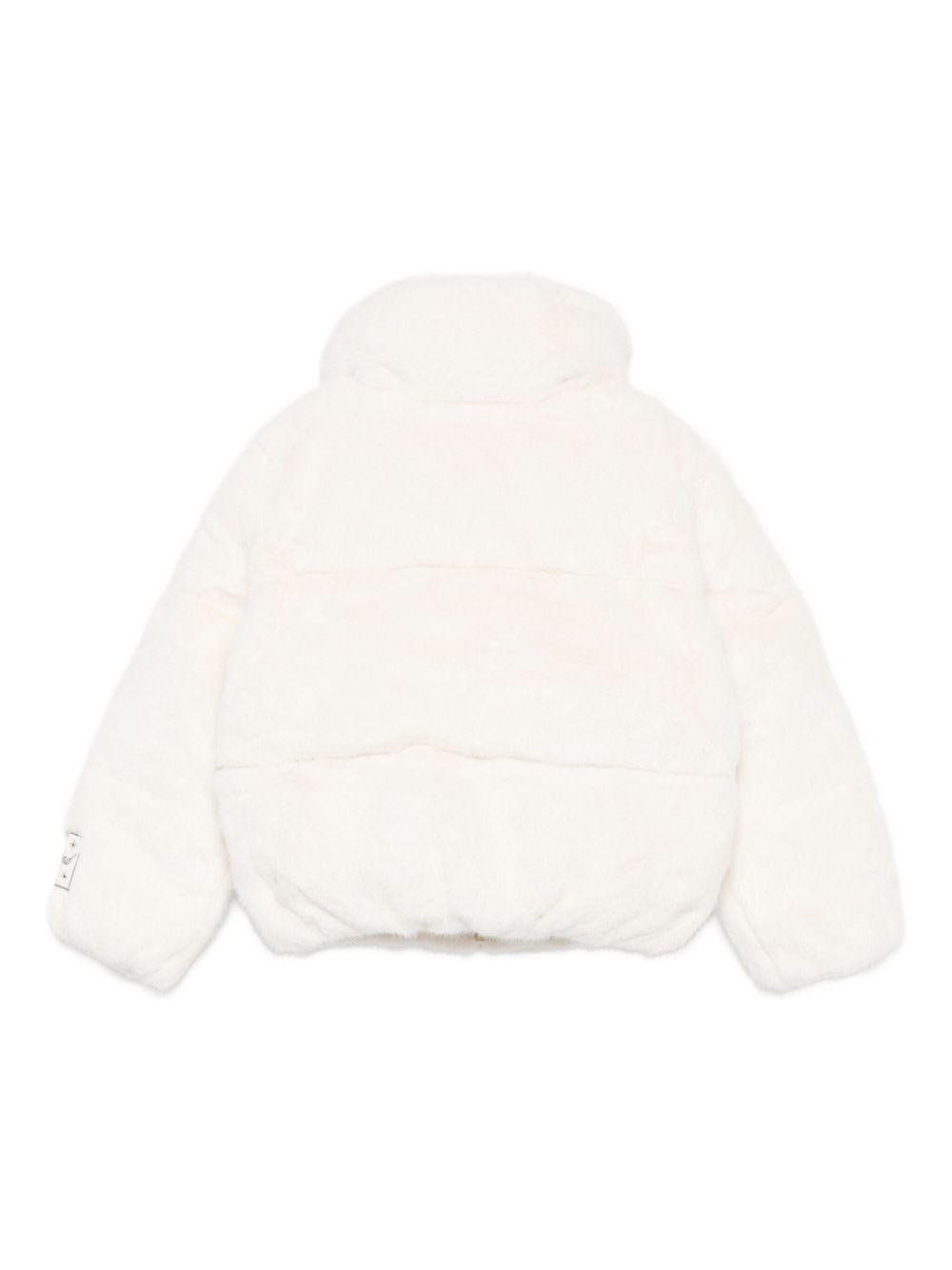 Giubbino per bambina Molo bianco con pelliccia sintetica - Rubino Kids