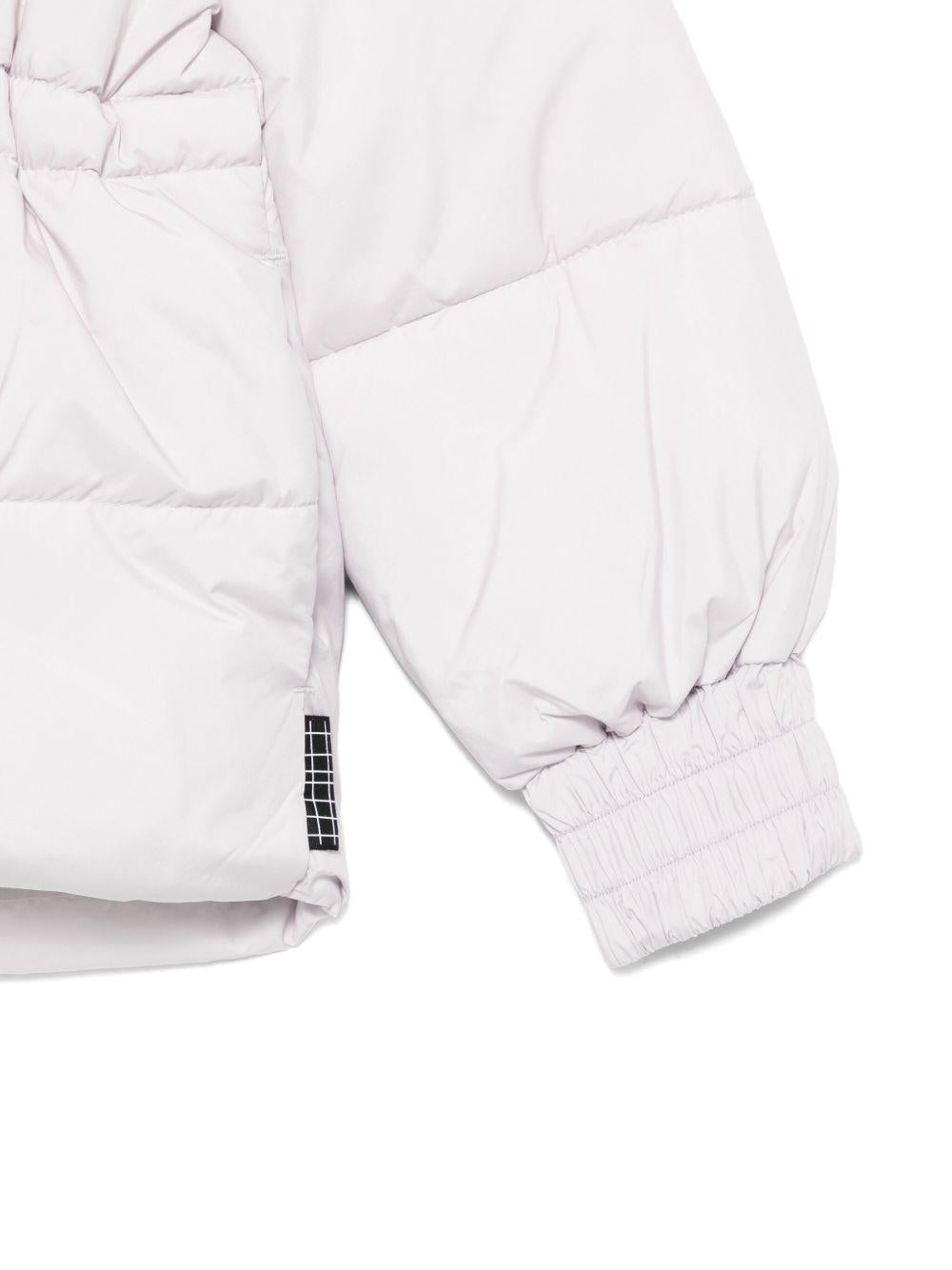 Giubbino per bambina Molo viola con stampa unicorno sul retro - Rubino Kids