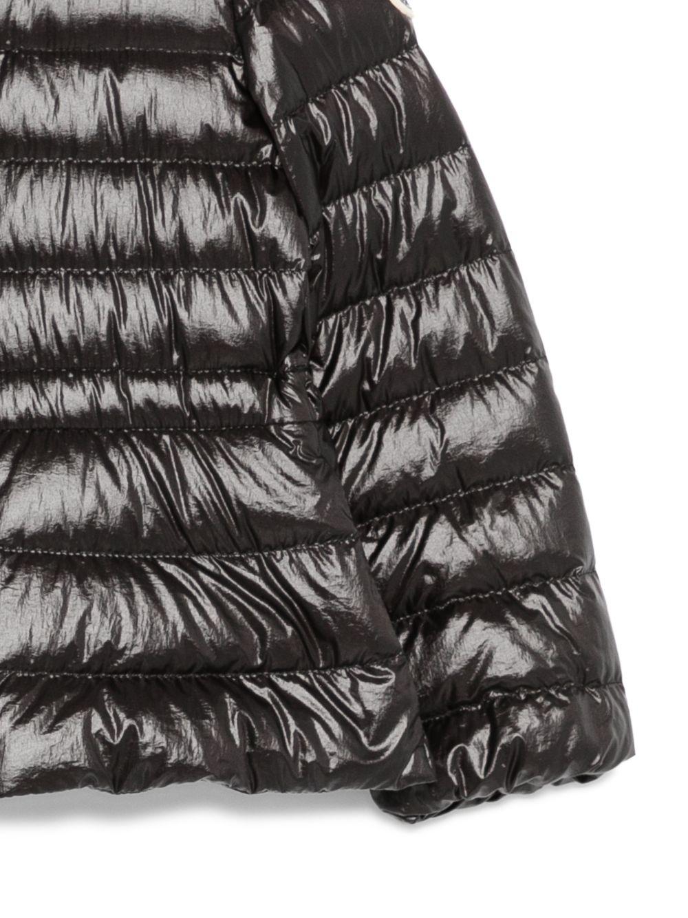 Giubbino per bambina Moncler Enfant nero con design trapuntato - Rubino Kids