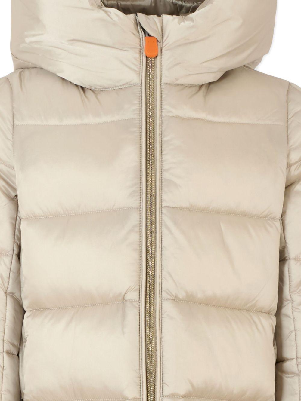 Giubbino per bambina Save The Duck Kids beige con cappuccio - Rubino Kids