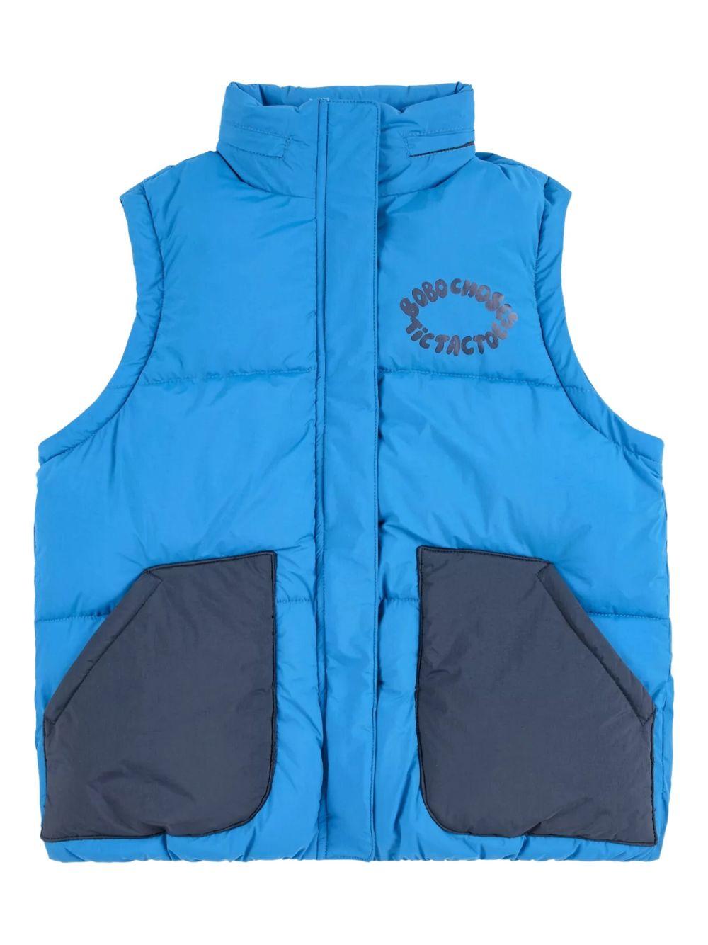 Giubbino per bambino Bobo Choses blu con design trapuntato - Rubino Kids