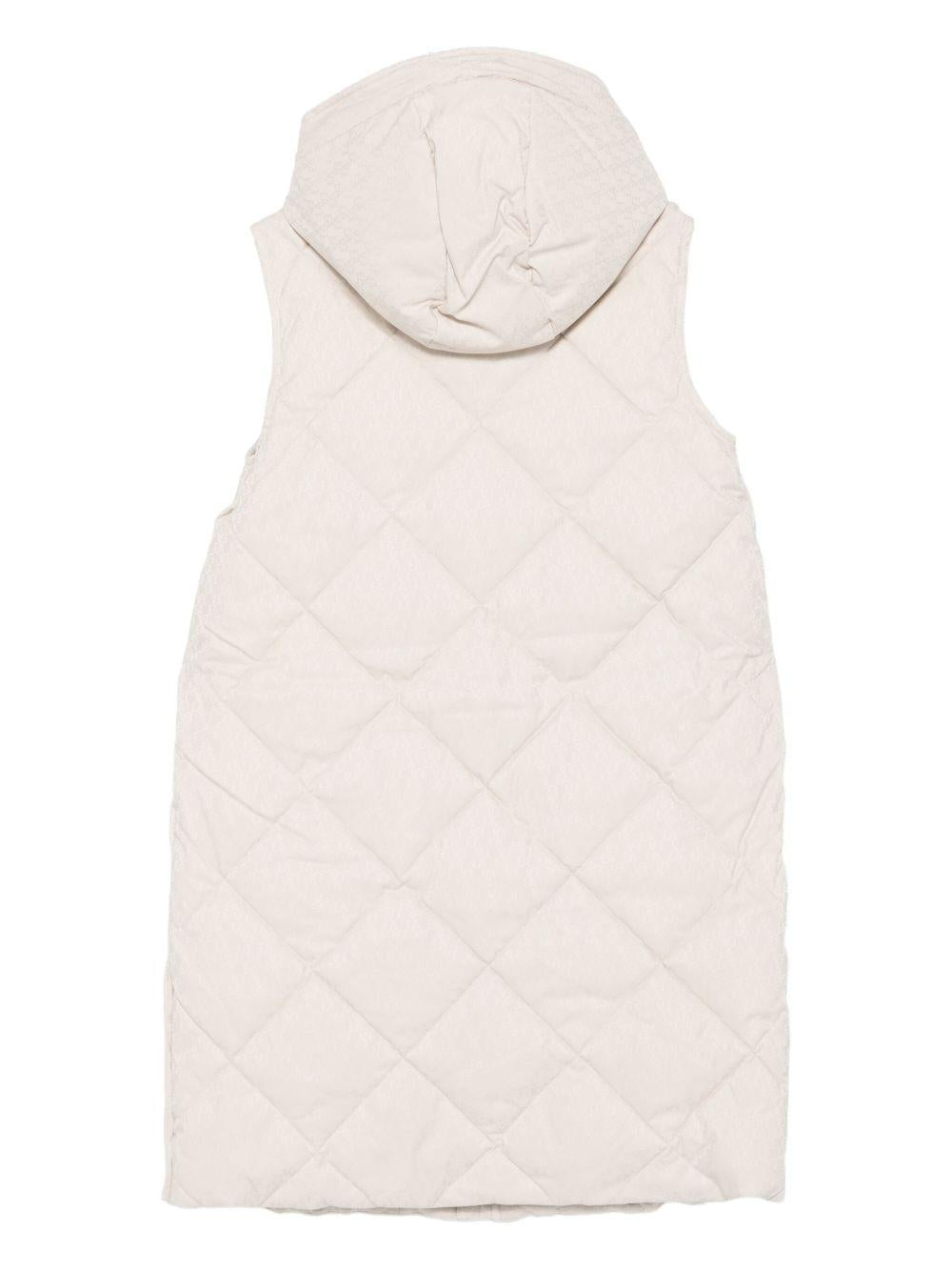 Giubbino per bambino Emporio Armani Kids beige con motivo trapuntato - Rubino Kids