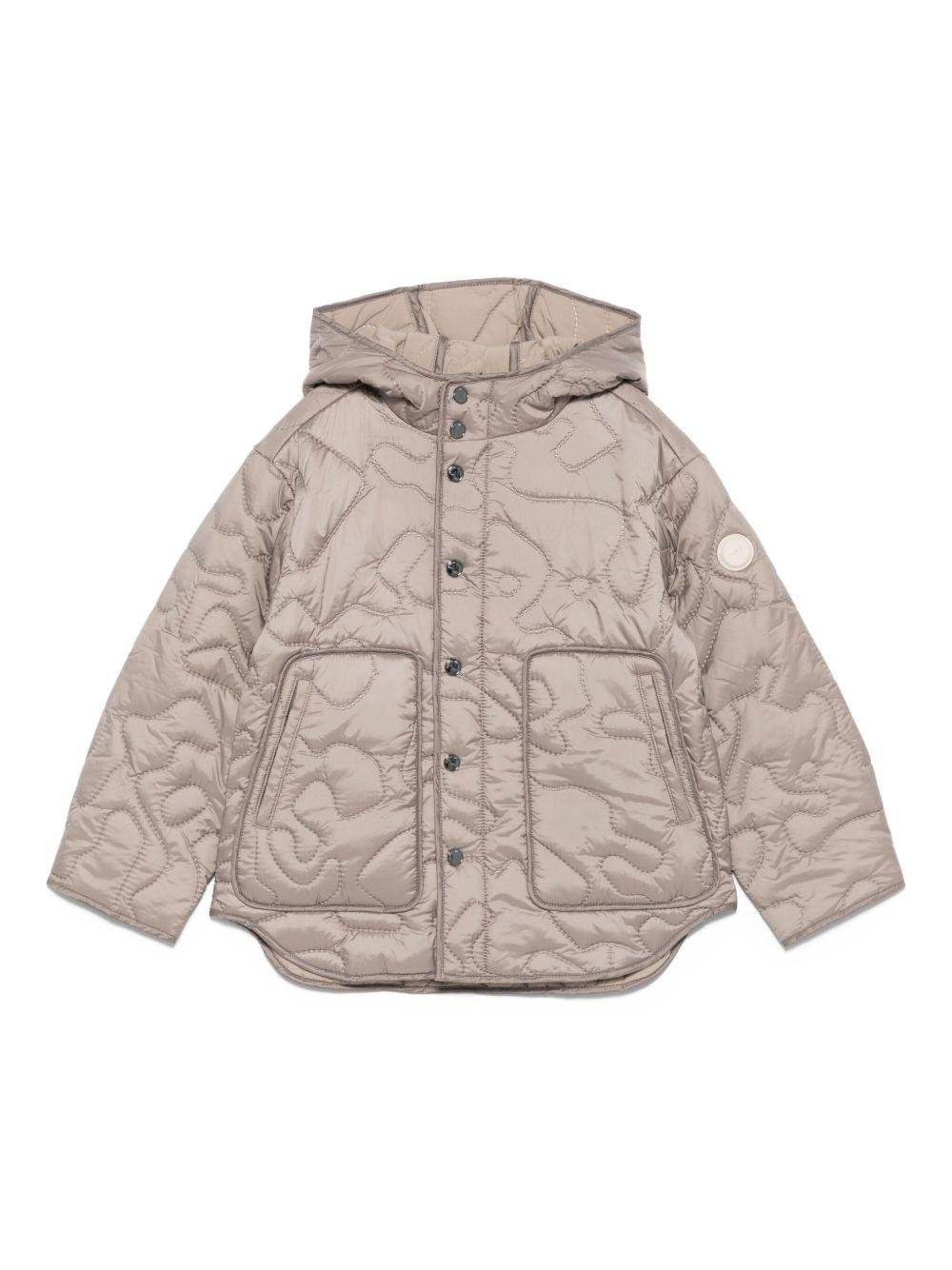 Giubbino per bambino Emporio Armani Kids beige con tasca applicata - Rubino Kids