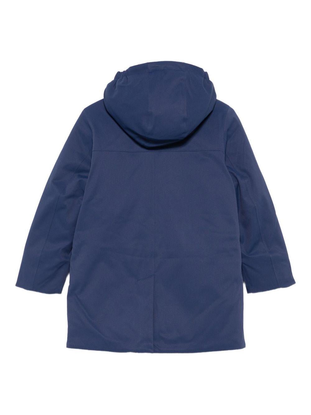 Giubbino per bambino K - Way Kids blu con dettaglio logo sul davanti - Rubino Kids