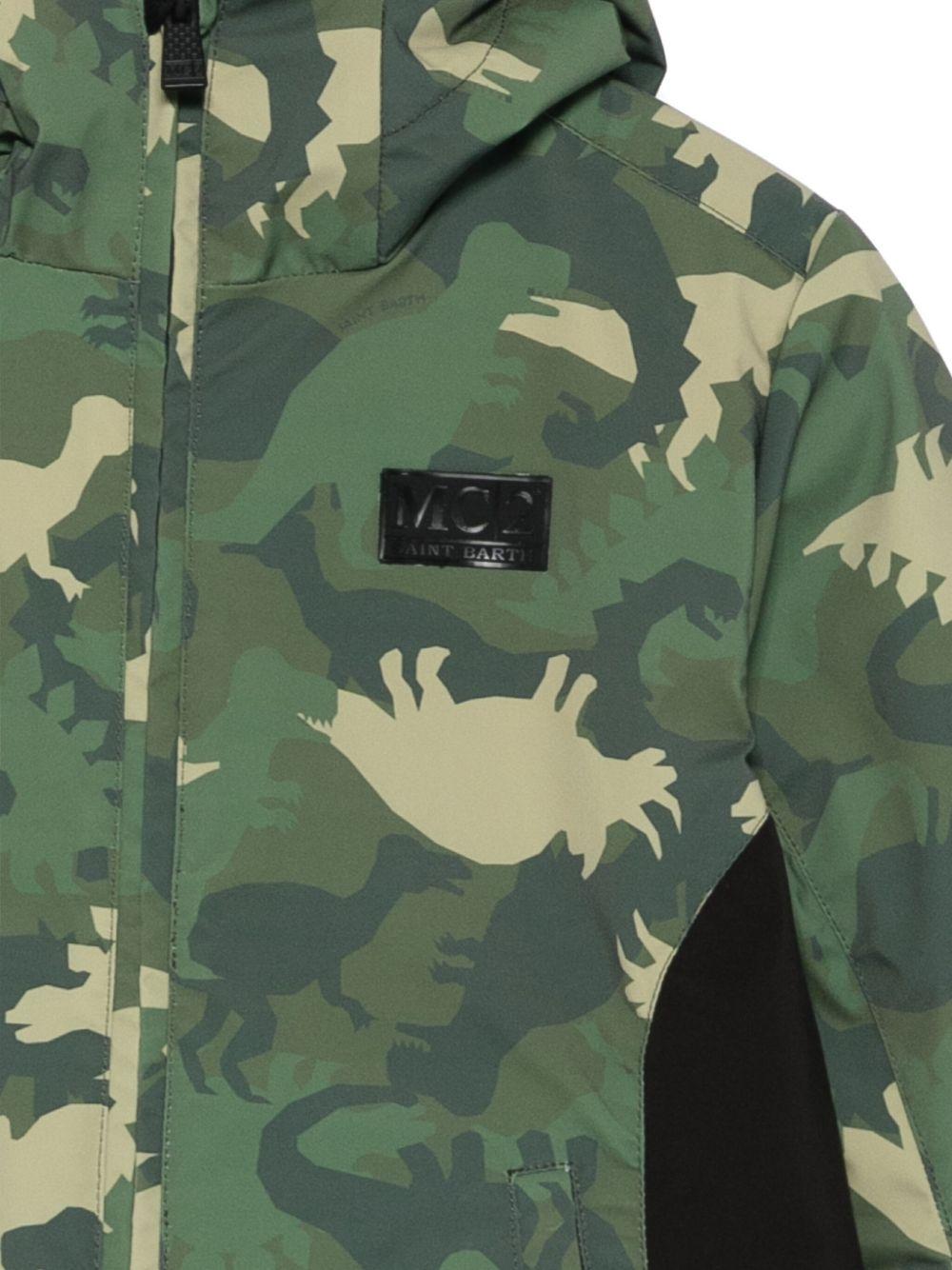 Giubbino per bambino Mc2 Saint Barth Kids verde con motivo mimetico - Rubino Kids
