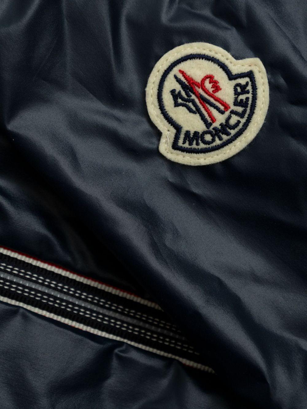 Giubbino per bambino Moncler Enfant rosso reversibile con cappuccio e orli elasticizzati - Rubino Kids