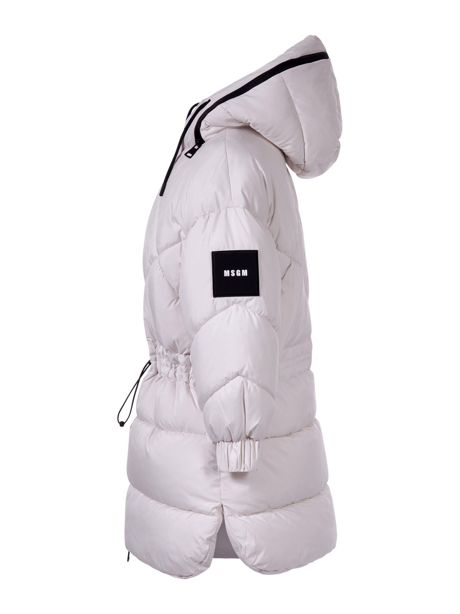 Giubbino per bambino MSGM Kids bianco con design trapuntato - Rubino Kids