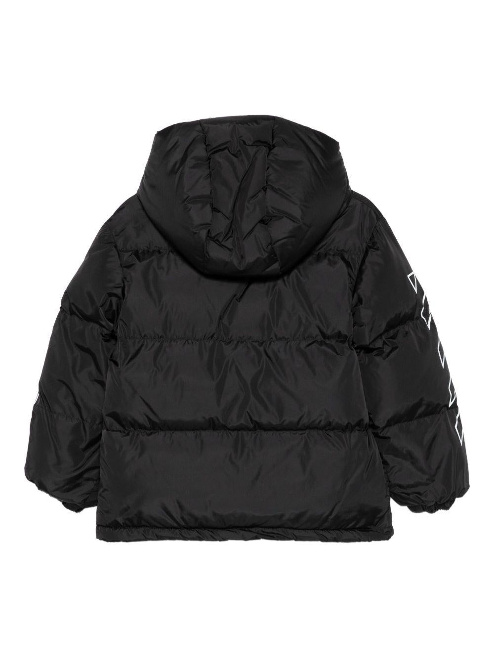 Giubbino per bambino Off - White Kids nero con stampa a freccia - Rubino Kids