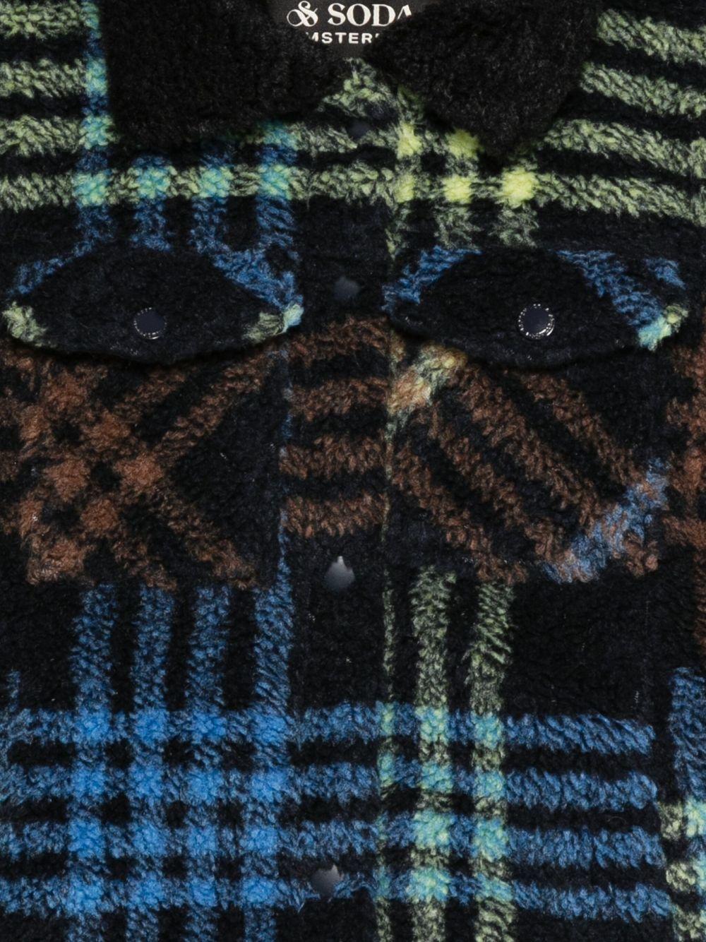 Giubbino per bambino Scotch & Soda Kids nero con motivo scozzese - Rubino Kids