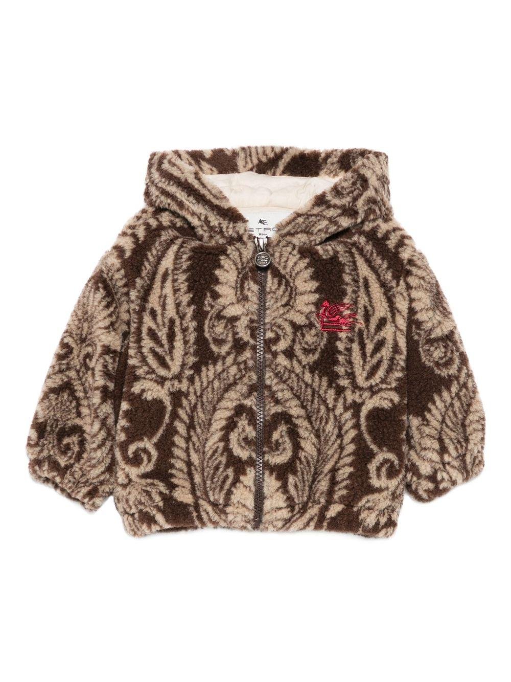 Giubbino per neonata Etro Kids marrone con motivo paisley - Rubino Kids